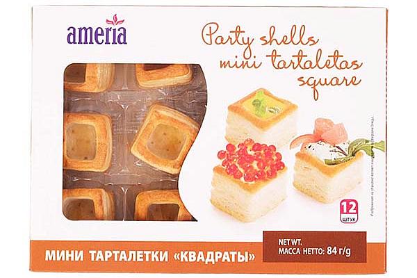  Тарталетки Ameria Mini  мини квадраты 12 шт 84 г  в интернет-магазине продуктов с Преображенского рынка Apeti.ru