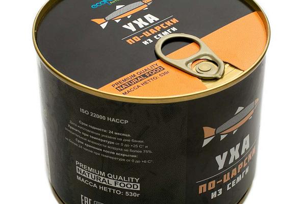  Уха из семги EcoFood по-царски 530 г в интернет-магазине продуктов с Преображенского рынка Apeti.ru