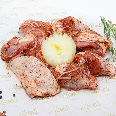 Шашлык из курицы в маринаде охлажденный 1 кг