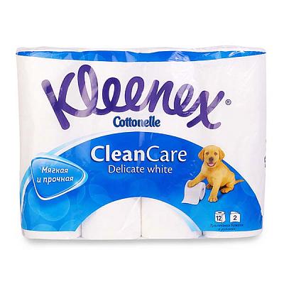  Туалетная бумага Kleenex 2-слойная delicate white 12 шт в интернет-магазине свежих фермерских продуктов Apeti.ru