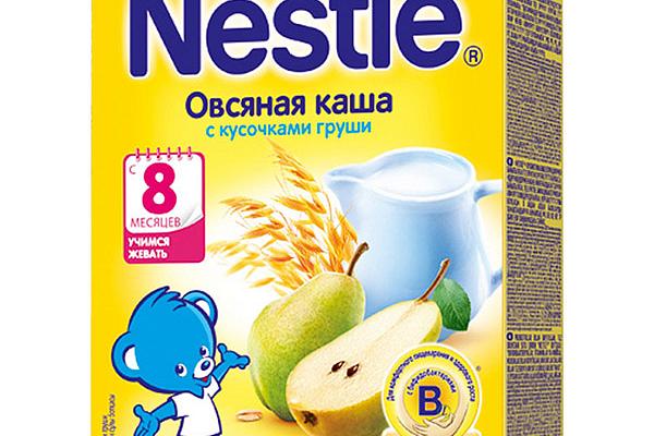  Каша овсяная Nestle молочная с кусочками груши для детей с 8 месяцев 220 г в интернет-магазине продуктов с Преображенского рынка Apeti.ru