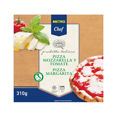 Пицца Маргарита замороженная METRO Chef, 27см, 310г 