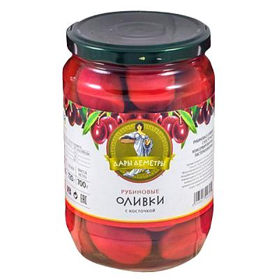  Оливки "Дары Деметры" с косточкой рубиновые 700 г в интернет-магазине свежих фермерских продуктов Apeti.ru