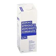 Молоко Брянский МК ультрапастеризованное 3,2% 975 мл