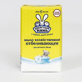  Мыло Ушастый Нянь хозяйственное отбеливающее 180 г в интернет-магазине продуктов с Преображенского рынка Apeti.ru