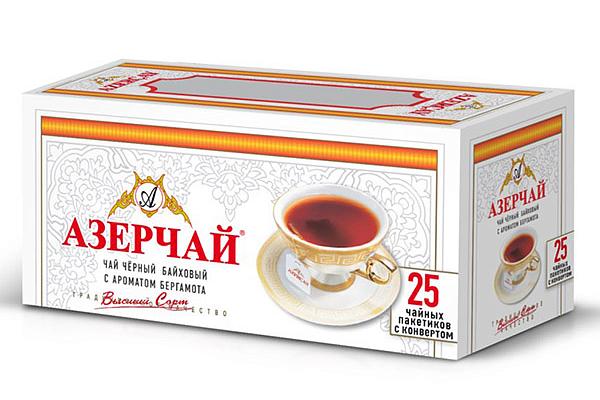  Чай черный Азерчай с ароматом бергамота 25 пак в интернет-магазине продуктов с Преображенского рынка Apeti.ru