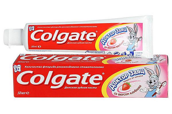  Зубная паста Colgate Доктор заяц со вкусом клубники 50 мл в интернет-магазине продуктов с Преображенского рынка Apeti.ru