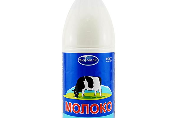 Молоко Экомилк 2,5% БЗМЖ 930 мл в интернет-магазине продуктов с Преображенского рынка Apeti.ru