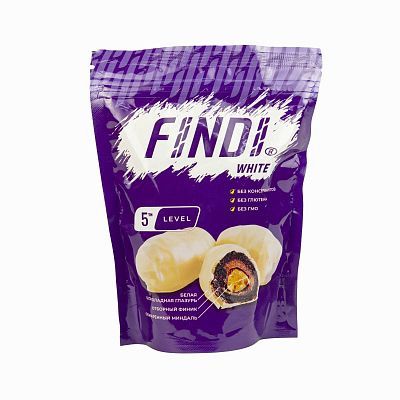 Финики с миндалем в белой шоколадной глазури FINDI WHITE 150гр 