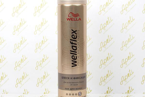  Лак для волос Wellaflex блеск и фиксация 250 мл в интернет-магазине продуктов с Преображенского рынка Apeti.ru