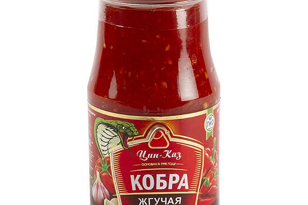  Соус Цин-Каз кобра жгучая томатная 500 г в интернет-магазине продуктов с Преображенского рынка Apeti.ru