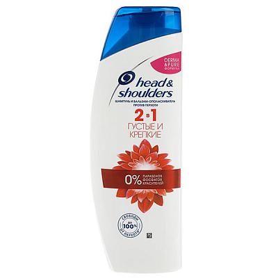  Шампунь Head & Shoulders против перхоти 2 в 1 густые и крепкие 400 мл в интернет-магазине свежих фермерских продуктов Apeti.ru