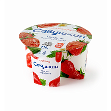 Творог зерненый 5% Савушкин клубника 130 г
