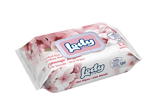  Салфетки влажные Lody baby с ароматом японских цветов 120 шт с крышкой  в интернет-магазине продуктов с Преображенского рынка Apeti.ru
