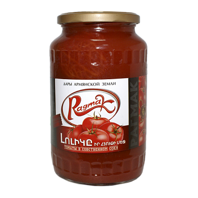  Томаты в собственном соку Ragmak  860гр в интернет-магазине свежих фермерских продуктов Apeti.ru