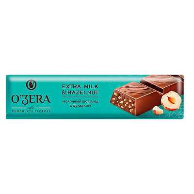  Шоколад O'Zera молочный extra milk&hazelnut 45 г в интернет-магазине свежих фермерских продуктов Apeti.ru