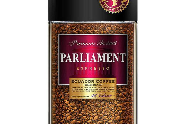  Кофе Parliament espresso растворимый сублимированный 100 г в интернет-магазине продуктов с Преображенского рынка Apeti.ru