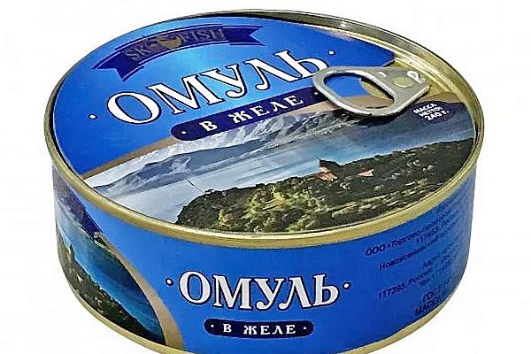  Омуль в желе SK FISH 240 г в интернет-магазине продуктов с Преображенского рынка Apeti.ru