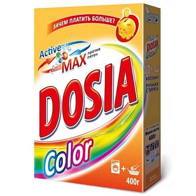 Стиральный порошок Dosia универсальный Active max Color 400 г