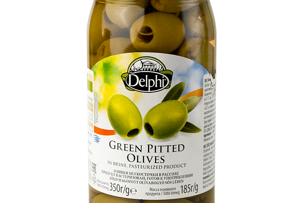  Оливки Delphi без косточки 350 г в интернет-магазине продуктов с Преображенского рынка Apeti.ru