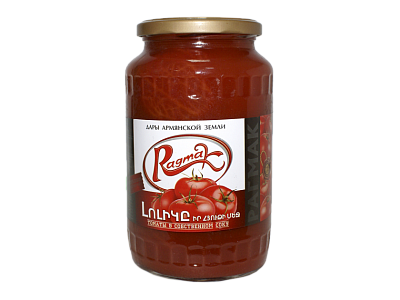 Томаты в собственном соку Ragmak  860гр