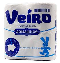 Туалетная бумага Veiro домашняя двухслойная 4 шт