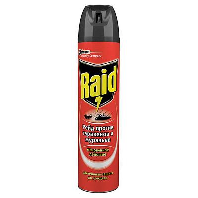  Средство против тараканов и муравьев Raid аэрозоль 300 мл в интернет-магазине свежих фермерских продуктов Apeti.ru