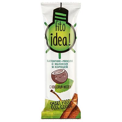  Батончик мюсли Fito Idea яблоко корица 30 г в интернет-магазине свежих фермерских продуктов Apeti.ru