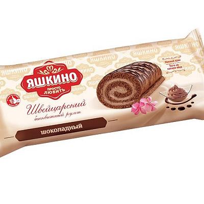  Рулет Яшкино бисквитный шоколадный 200 г в интернет-магазине свежих фермерских продуктов Apeti.ru