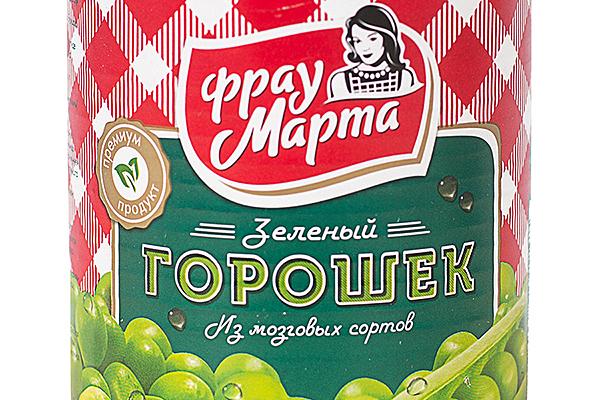 Горошек зеленый "Фрау Марта" из мозговых сортов 310 г в интернет-магазине продуктов с Преображенского рынка Apeti.ru