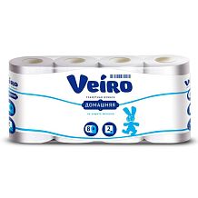 Туалетная бумага Veiro домашняя двухслойная 8 шт