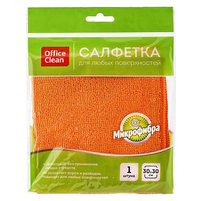 Салфетка OfficeClean микрофибра 30*30см для любых поверхностей 1 шт