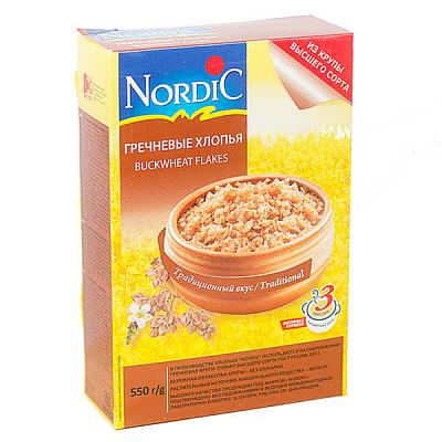  Хлопья гречневые Nordic 550 г в интернет-магазине свежих фермерских продуктов Apeti.ru