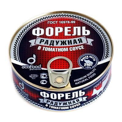  Форель радужная Ecofood в томатном соусе 240 г в интернет-магазине свежих фермерских продуктов Apeti.ru