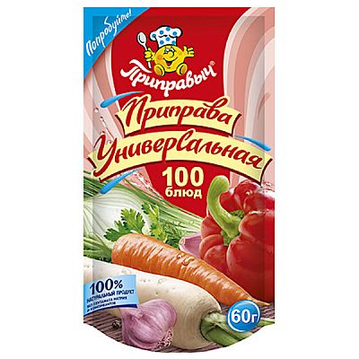 Приправа Приправыч универсальная 100 блюд 60 г