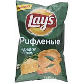 Чипсы Lays нежный сыр с луком рифленые 150 г
