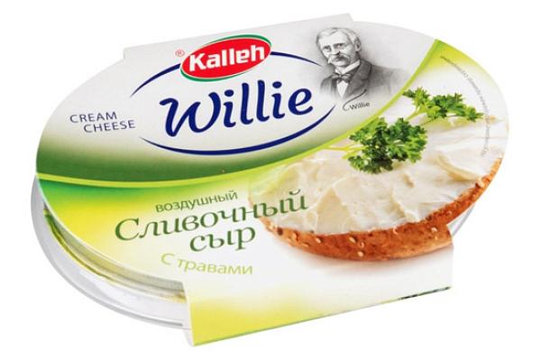  Сыр Willie сливочный с травами 69% 130 г в интернет-магазине продуктов с Преображенского рынка Apeti.ru