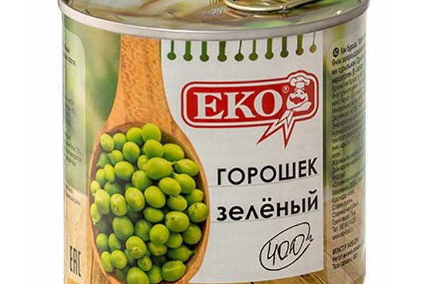  Горошек зеленый Еко 400 г в интернет-магазине продуктов с Преображенского рынка Apeti.ru