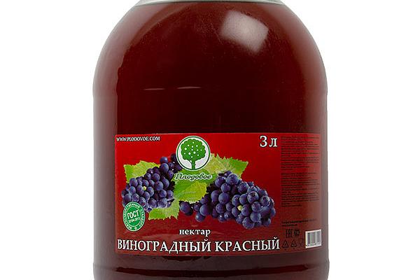  Нектар Виноградный Красный 3 л в интернет-магазине продуктов с Преображенского рынка Apeti.ru