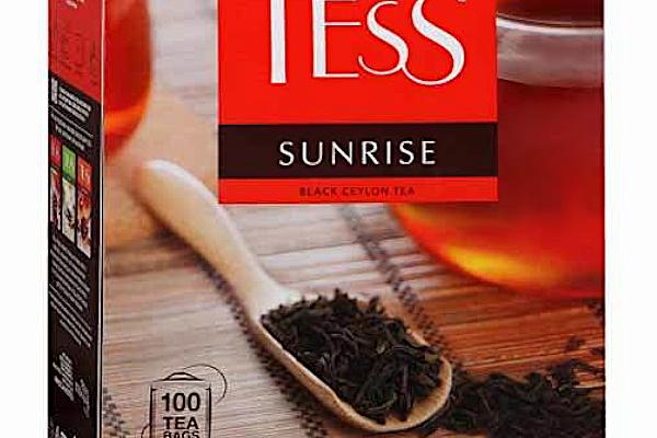  Чай черный Tess Sunrise 100 пак в интернет-магазине продуктов с Преображенского рынка Apeti.ru