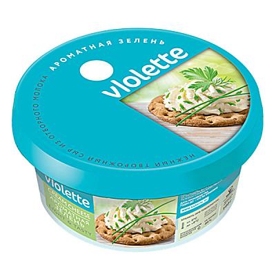  Сыр творожный Violette ароматная зелень 140 г в интернет-магазине свежих фермерских продуктов Apeti.ru