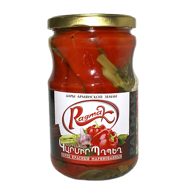  Перец красный Ragmak маринованный 660 г в интернет-магазине свежих фермерских продуктов Apeti.ru