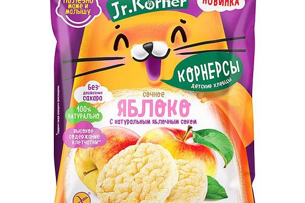  Хлебцы рисовые мини Jr.Korner яблоко 30 г в интернет-магазине продуктов с Преображенского рынка Apeti.ru