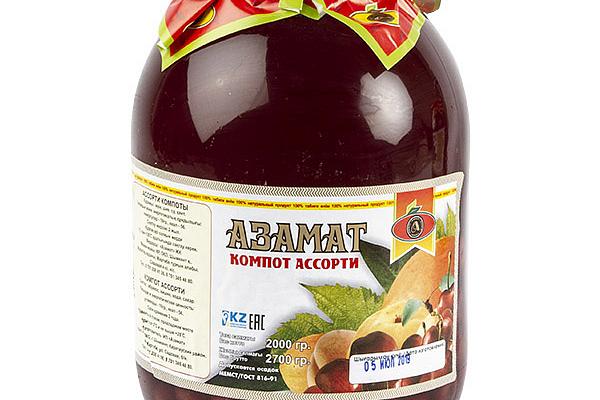  Компот Азамат ассорти 2 л в интернет-магазине продуктов с Преображенского рынка Apeti.ru