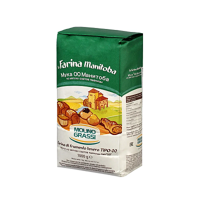  Мука  из мягк. сортов пшеницы для выпечки "ОО" Манитоба "Молино Грасси" 25 кг мелк. помол в интернет-магазине свежих фермерских продуктов Apeti.ru