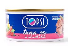 Филе тунца в масле с чили Topsi 180 гр