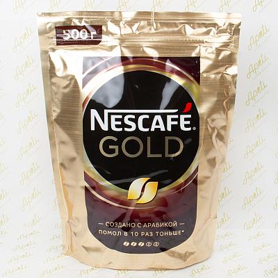  Кофе Nescafe Gold растворимый сублимированный 500 г в интернет-магазине свежих фермерских продуктов Apeti.ru