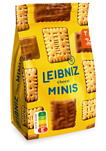 Печенье Leibniz Minis бисквитное с шоколадом 125 г