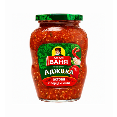  Аджика Острая с перцем чили 370г Дядя Ваня в интернет-магазине свежих фермерских продуктов Apeti.ru