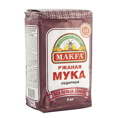 Мука ржаная Makfa обдирная 1 кг